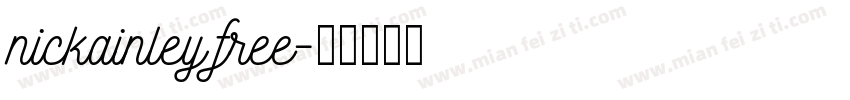 nickainley free字体转换